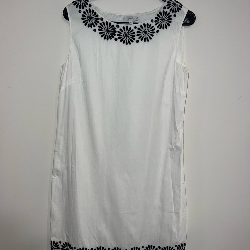 Cream Sheath Mini Dress with Bateau Neckline